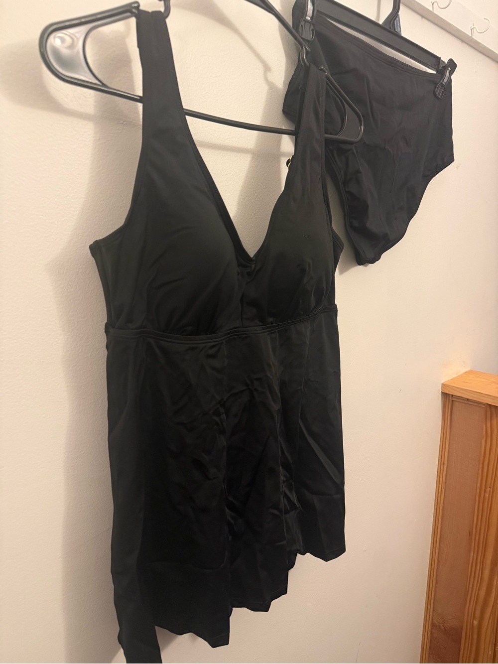 Swimsuits For All Black Swimdress with Matching Briefs
